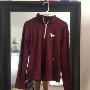 pink ultimate half zip